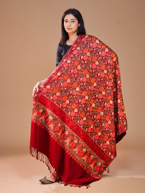 Women's Aari Wool Shawl